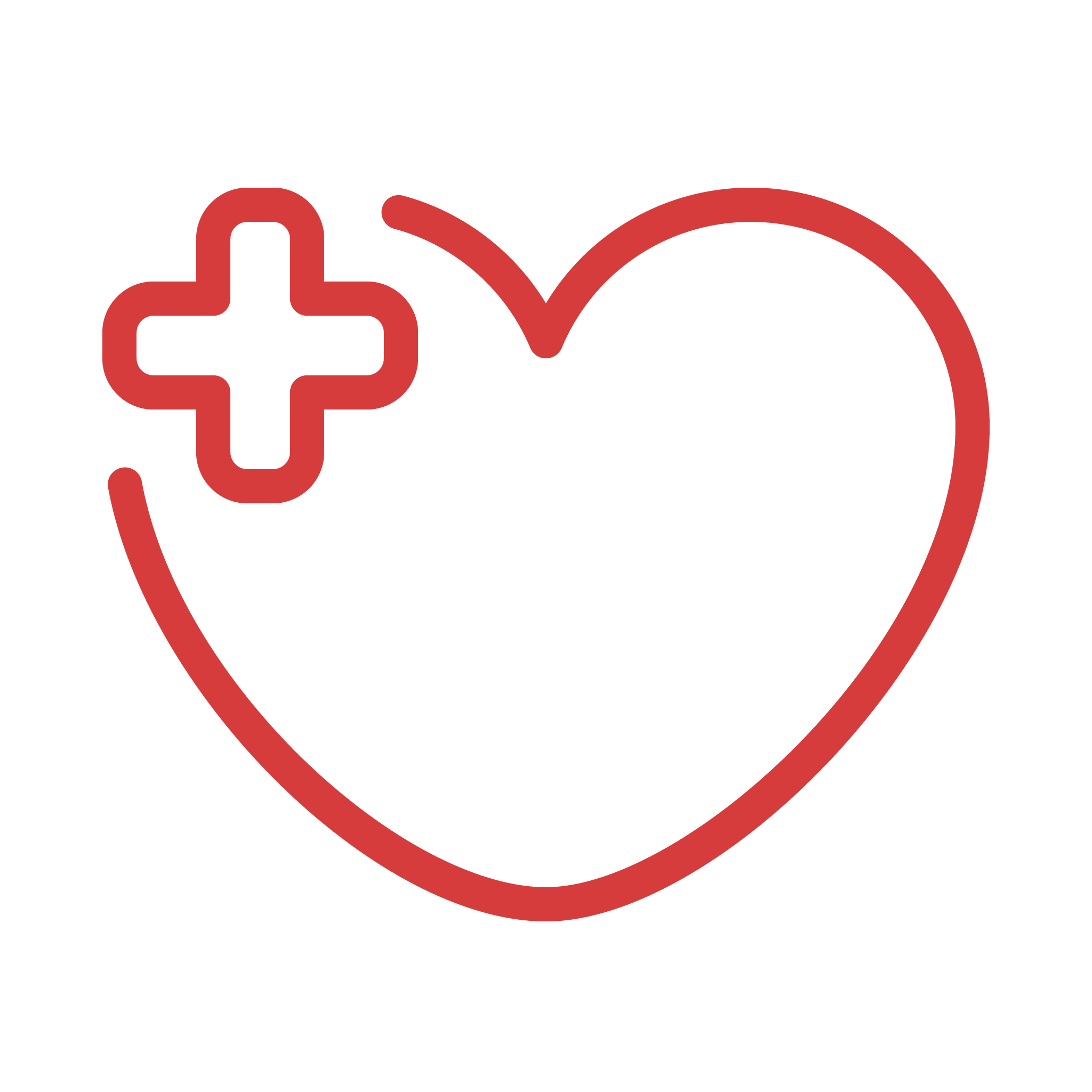 Heart with cross Icon